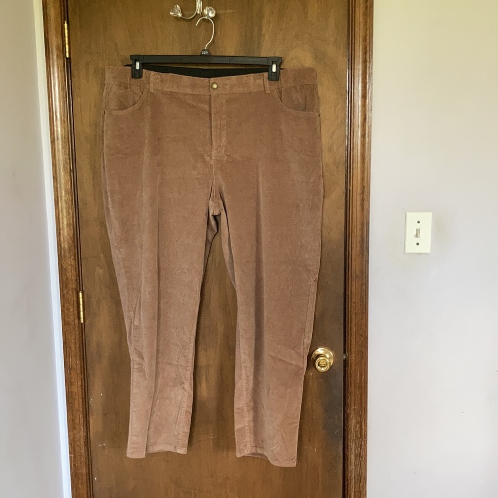 Skye’s the limit mushroom brown pant w stretch & elastic waist 24W - Picture 6 of 16